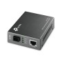 "Omada 10/100 Mbps RJ45 to 100 Mbps Single-mode SC WDM Bi-Directional Fiber Converter PORT: 1× 100Mbps SC Port, 1× 10/100M RJ45 